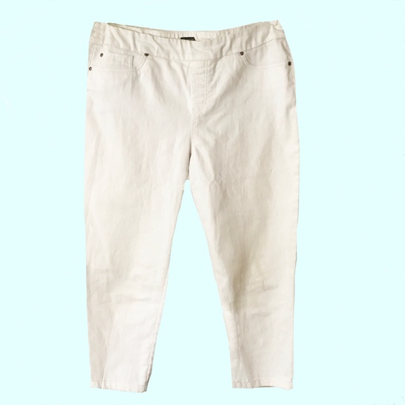 NWOT Haggar White Denim Jeans Size 12 - Picture 1 of 4